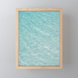 Crystal Clear Soft Turquoise Ocean Dream #1 #wall #art #society6 Framed Mini Art Print