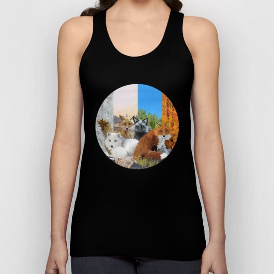 Four Shades of Fox Unisex Tank Top