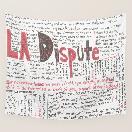 La Dispute Lyrics Wall Tapestry By Sarahhinds Society6