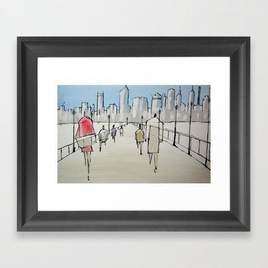 drawn to the centre Framed Art Print