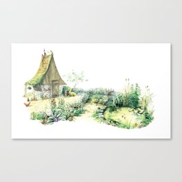Literary Garden for Wizards and Gnomes Canvas Print