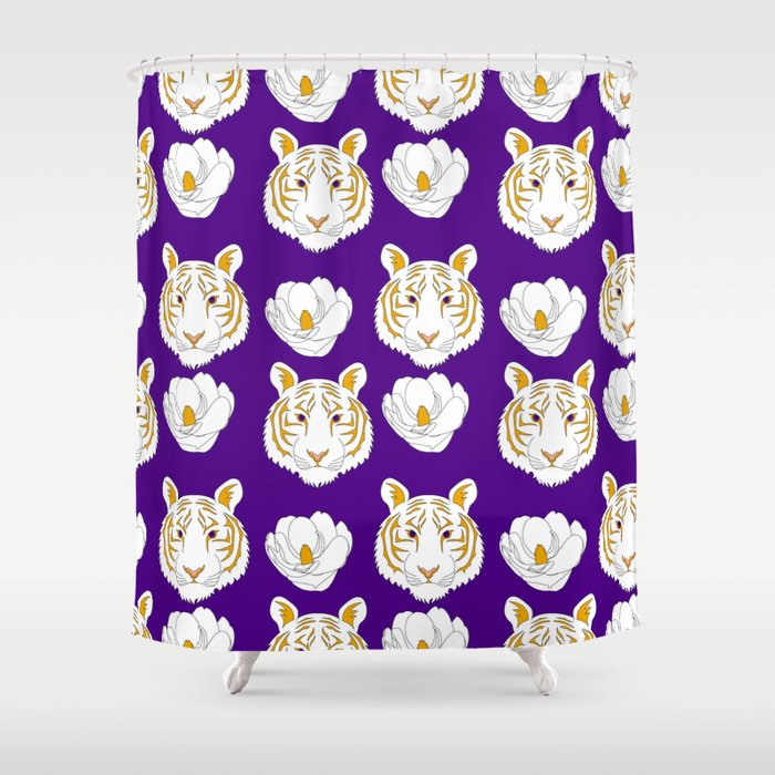 Lsu Purple Shower Curtain By Ladywaveco Society6