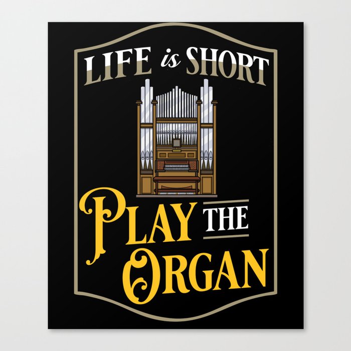 Pipe Organ Piano Organist Instrument Music Canvas Print