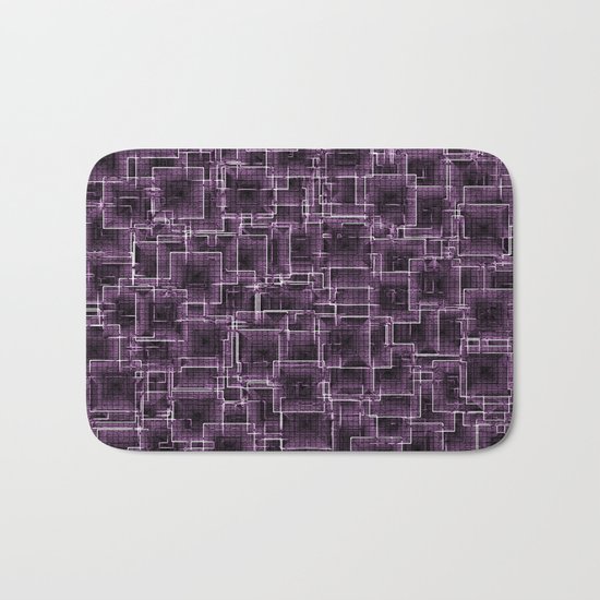 The Maze - Lilac Bath Mat