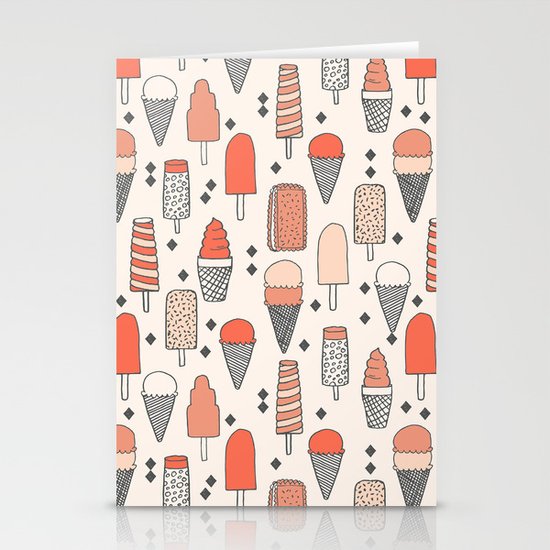Ice Cream Season Stationery Cards