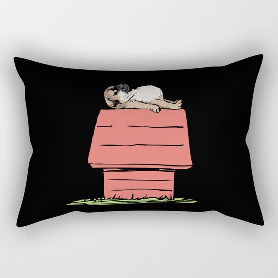 PUG HOUSE Rectangular Pillow