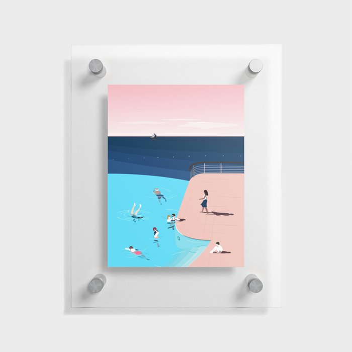 Hôtel du Cap-Eden-Roc à Antibes, la piscine Floating Acrylic Print