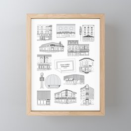 Casse-croûtes légendaires montréalais / Montreal Delis + Framed Mini Art Print