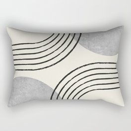 Sun Arch Double - Grey Rectangular Pillow