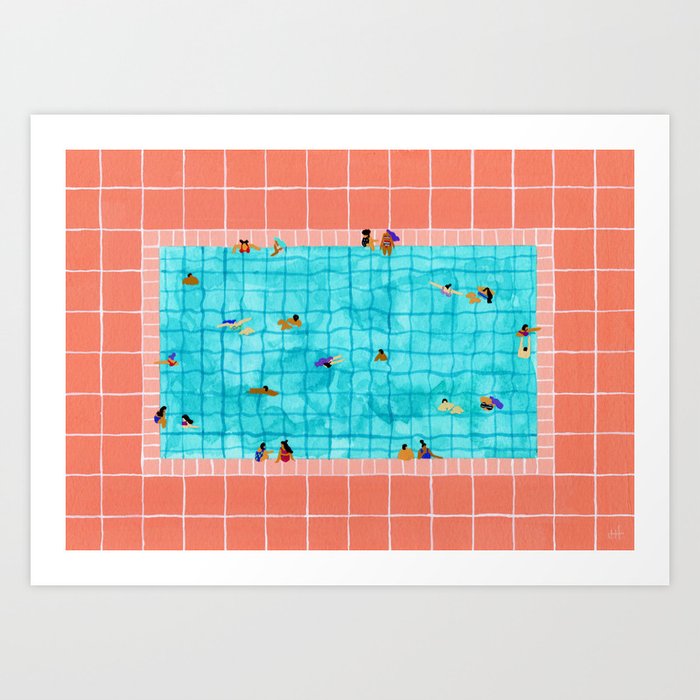 Coral Pool Art Print