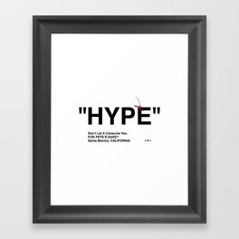 "HYPE" Framed Art Print