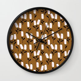 Jazzy floral pattern  Wall Clock