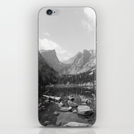 Colorado Rocky Mountain National Park - Black and White iPhone Skin