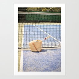 Playing Tennis in the Summer | Travel Photography Tennis Court Sports Field Art Print Art Print