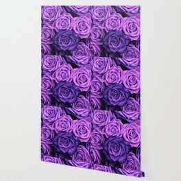 Purple Flowers Wallpaper For Any Decor Style Society6