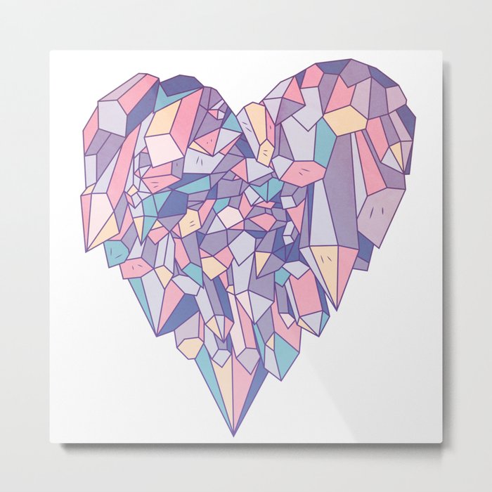 crystal heart ♥ Metal Print