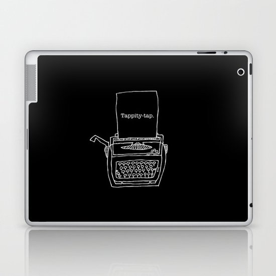 Vintage typewriter negative Laptop & iPad Skin