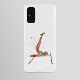 watercolor gymnastics exercise Android Case