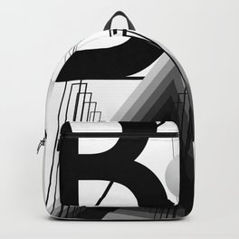 History of Art in Black and White. Bauhaus Backpack | 3D, Type, Artmovement, Abstract, Digital, Graphicdesign, Bauhaus, Typography, Abstraction, Black And White 