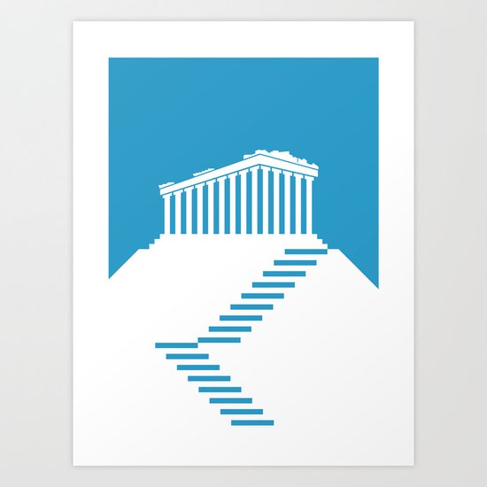 GREECE Art Print
