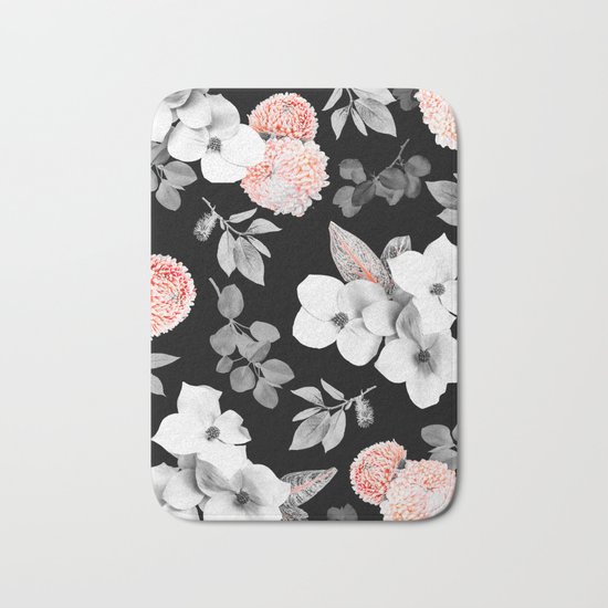 Night bloom - moonlit flame Bath Mat