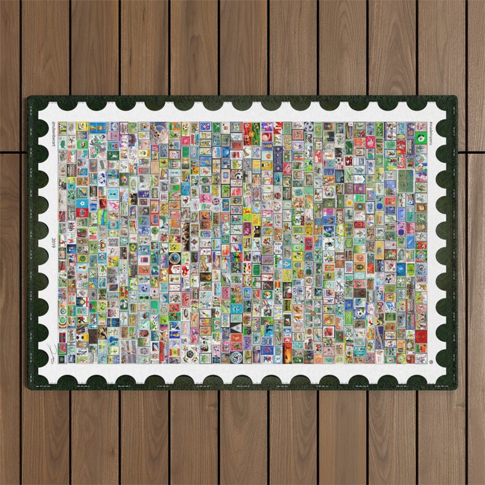 The Soccer Stamp Outdoor Rug