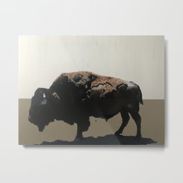 Yellowstone Bison Metal Print