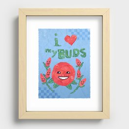 i  HEART my buds Recessed Framed Print