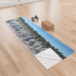 Scottish Highlands Pine Forest Scene in I Art and Afterglow  Yoga Towel