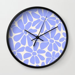 Retro Daisy - Lavender  Wall Clock