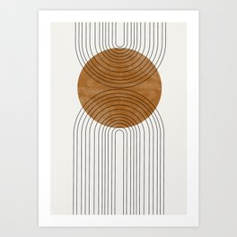 Abstract Flow / Recessed Framed  Art Print