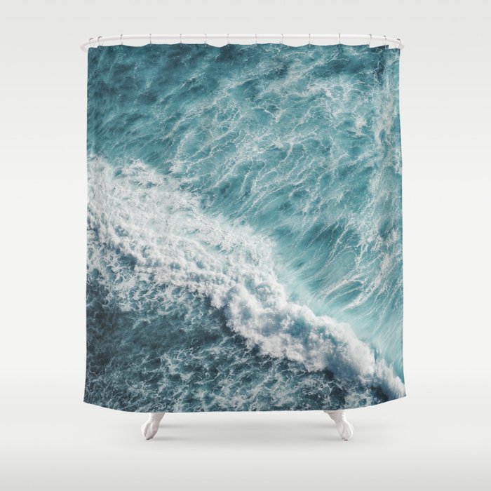 Saltwater Feelings Ocean Surf Shower Curtain