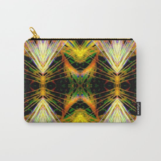 Yellow Bright Rays,Fractal Art Carry-All Pouch