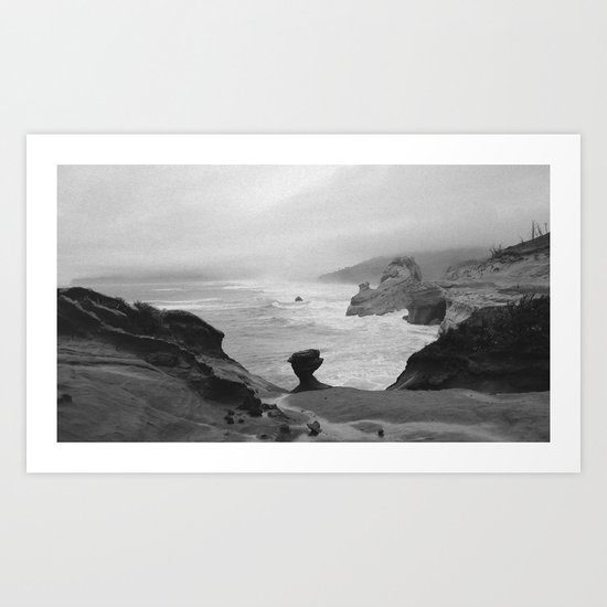 Dark Coastal Days Art Print