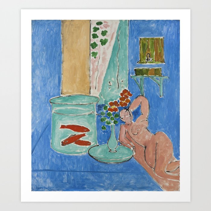 Goldfish and Sculpture by Henri Matisse Art Print