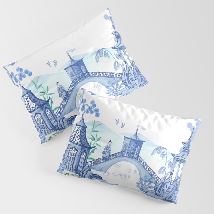 Blue willow pillows hotsell