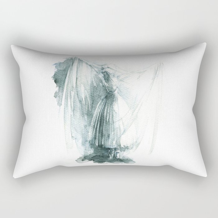 Haunted Ballerina Rectangular Pillow
