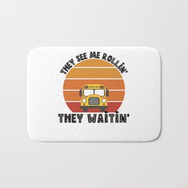 Bus Driver Vocation Profession Work Gift Bath Mat | Profession, Traffic, Bus, Busdriver, Gift, Roadtransport, Student, Funnysayings, Driver, Work 