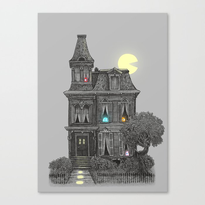 Haunted by the 80's Canvas Print