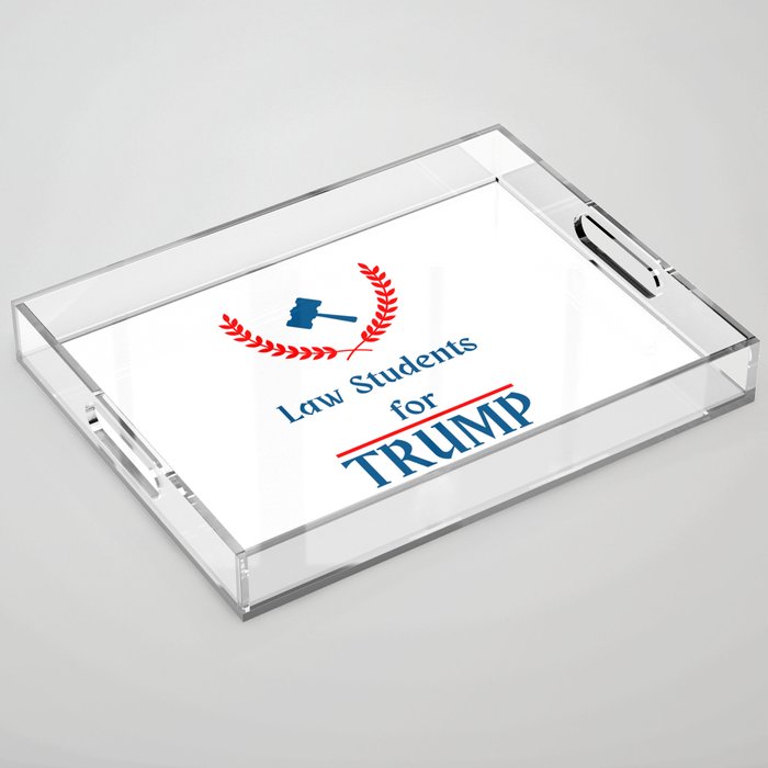 Law Students for Trump Acrylic Tray