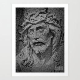 Stone Jesus Art Print