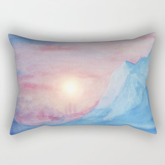 Pastel vibes watercolor 02 Rectangular Pillow