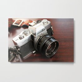 Vintage Minolta Camera Metal Print | Minoltacamera, Ladysnowangel, Digital, Photo, Minolta, Color, Vintage, Vintagecamera 