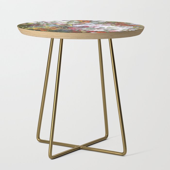 Spring riot of flowers - Courbet inspired Side Table