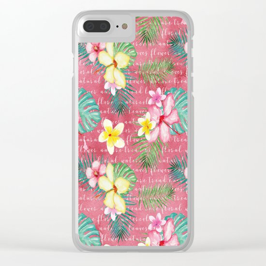 Summer flowers #1 Clear iPhone Case