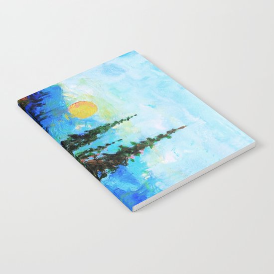 Mountain Blues Painting Notebook