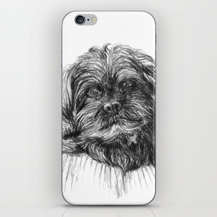 Shih Poo Resting iPhone Skin