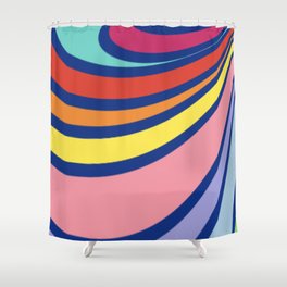 Color Warp Shower Curtain