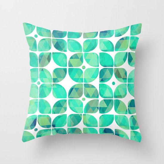 Minty Throw Pillow