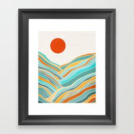 Abstract Sunset Landscape II Framed Art Print